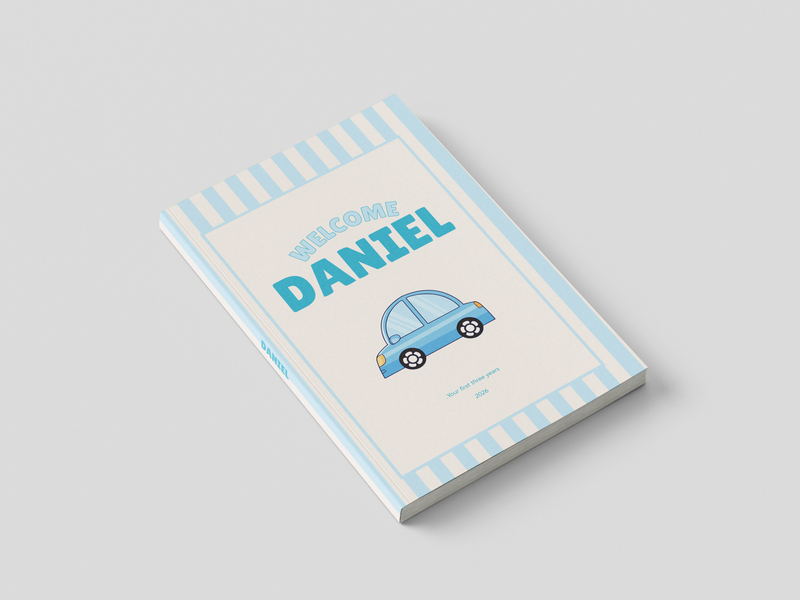 Daniel's personalized Baby Life Book cover