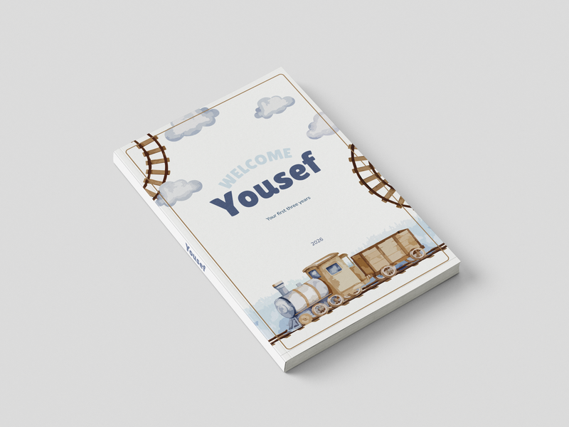 Yousef's personalized Baby Life Book cover