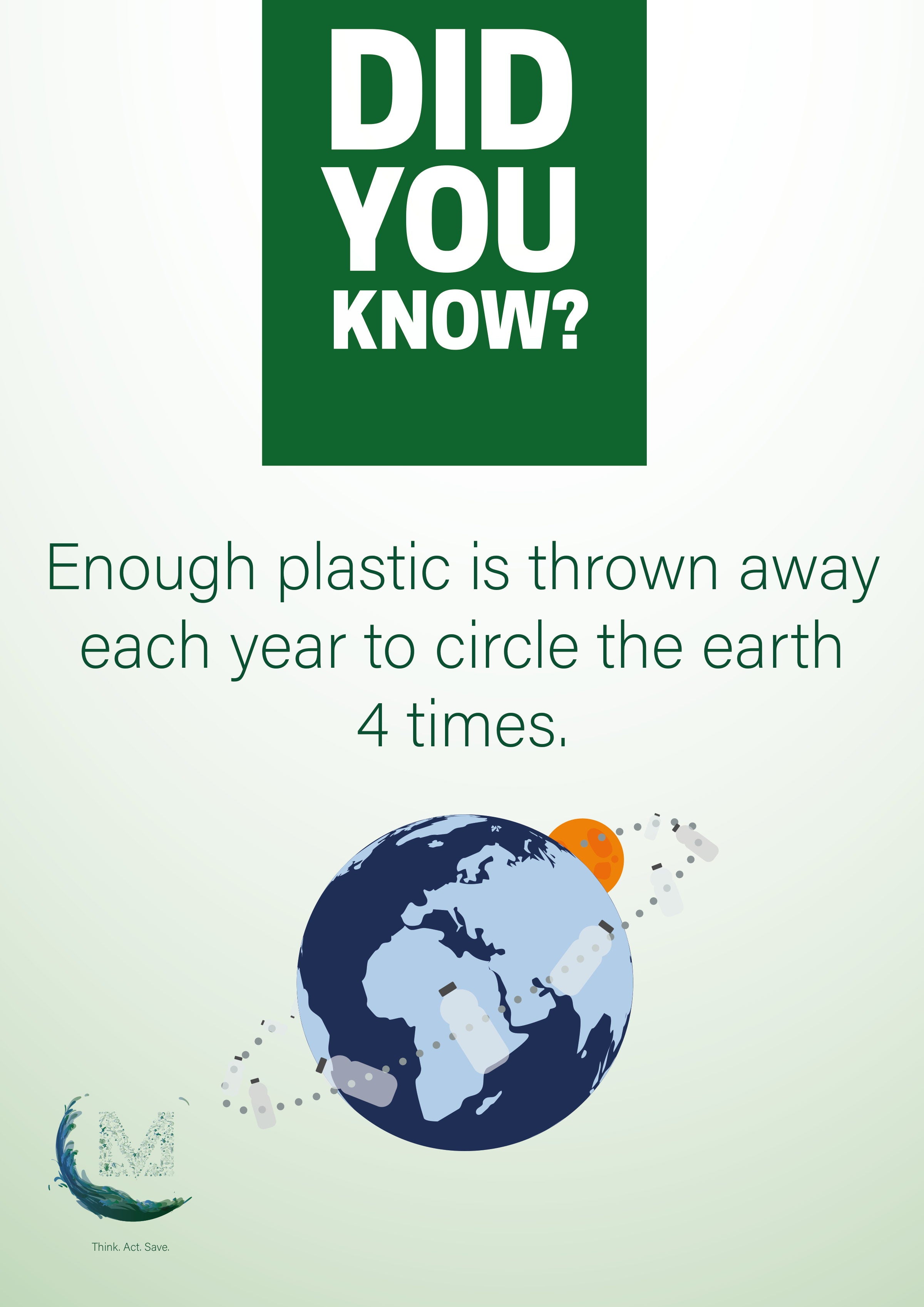 Did You Know poster, plastic thrown away each year