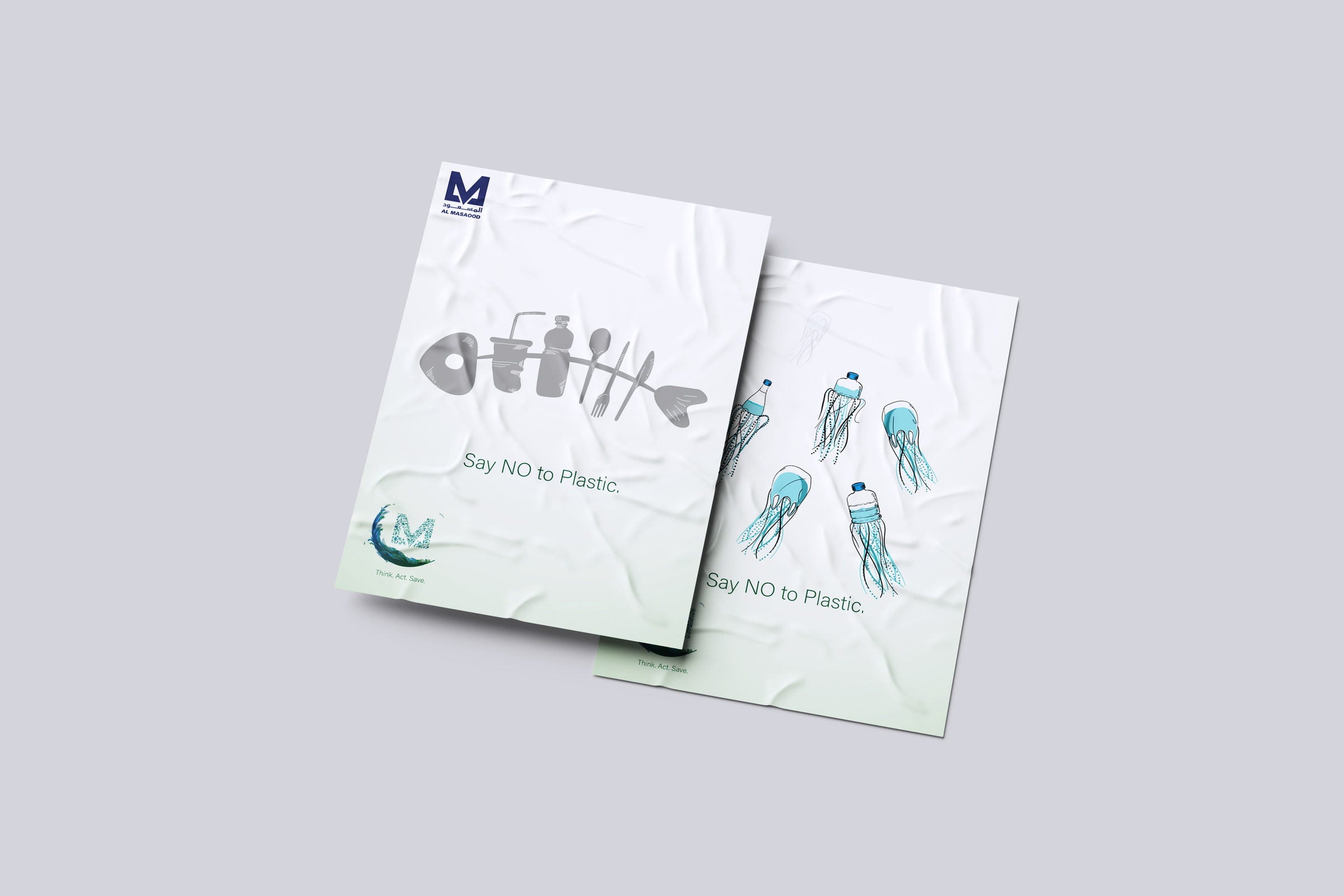 Campaign cards showing the illustrated marine motifs